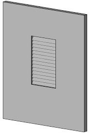 Revit Family for Mechanical Louvre