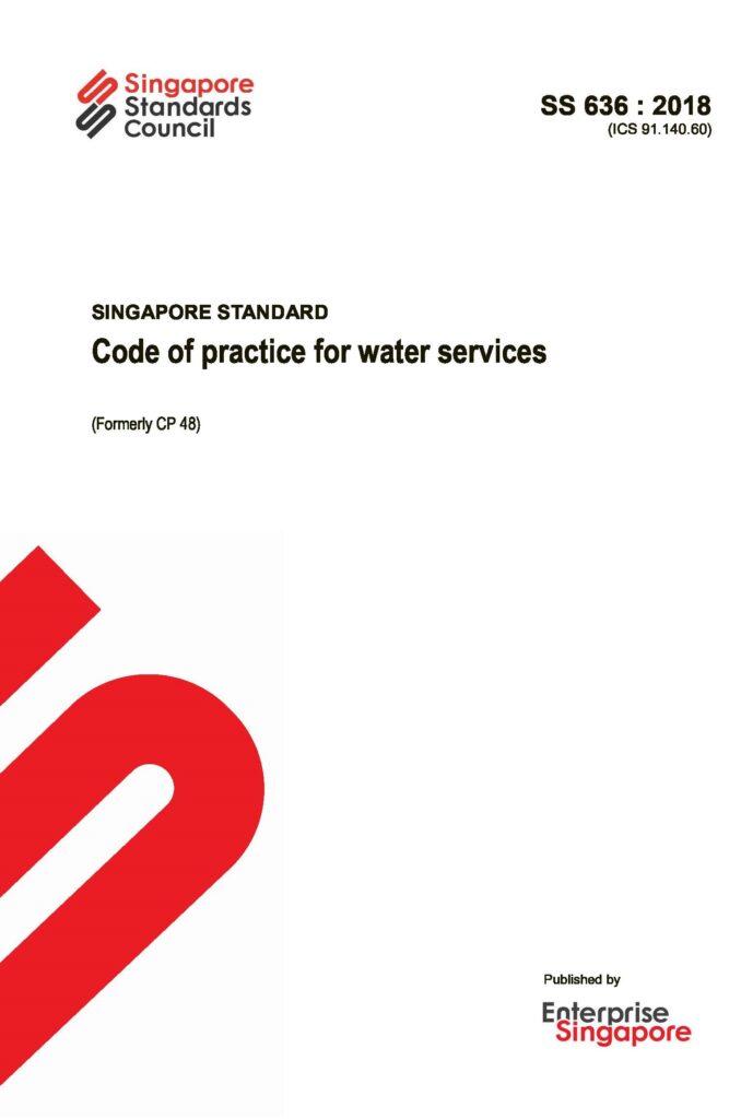 SS 636:2018-Code of Practice for water services